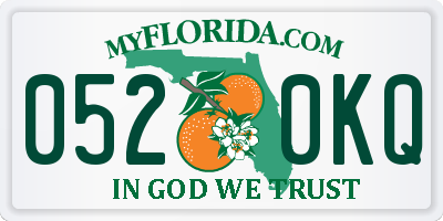 FL license plate 0520KQ