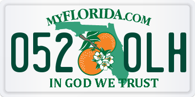 FL license plate 0520LH