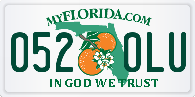 FL license plate 0520LU