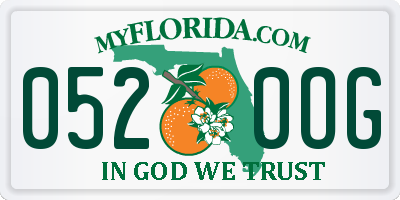 FL license plate 0520OG
