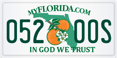 FL license plate 0520OS