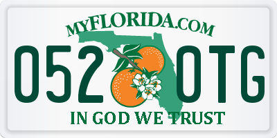 FL license plate 0520TG