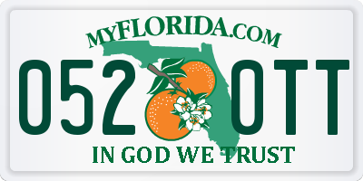 FL license plate 0520TT
