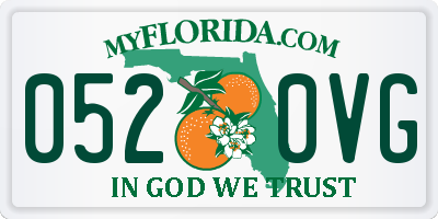 FL license plate 0520VG