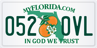 FL license plate 0520VL