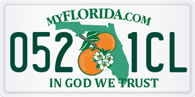FL license plate 0521CL