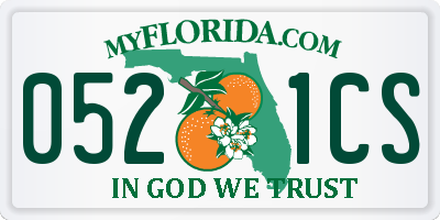 FL license plate 0521CS