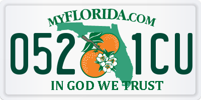 FL license plate 0521CU