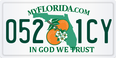 FL license plate 0521CY