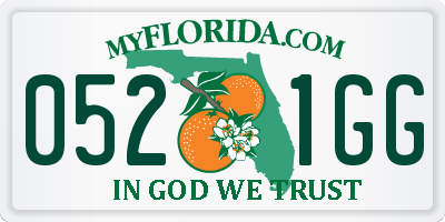FL license plate 0521GG