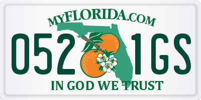 FL license plate 0521GS
