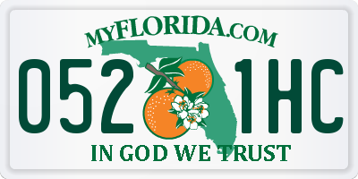 FL license plate 0521HC