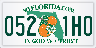 FL license plate 0521HO