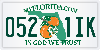 FL license plate 0521IK