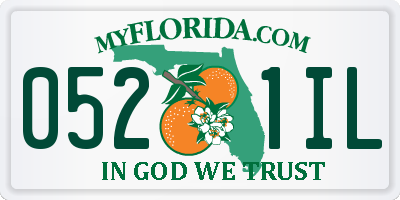 FL license plate 0521IL