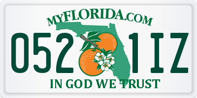 FL license plate 0521IZ