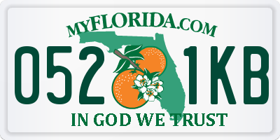 FL license plate 0521KB
