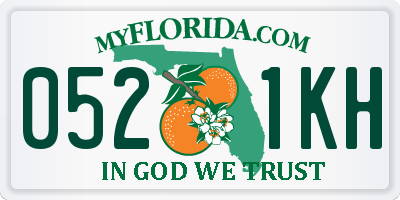 FL license plate 0521KH