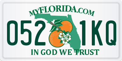 FL license plate 0521KQ