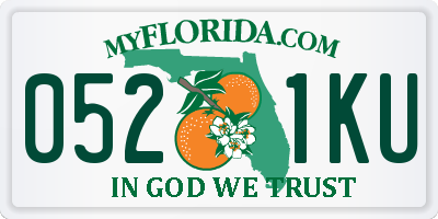 FL license plate 0521KU