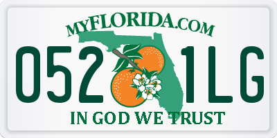 FL license plate 0521LG