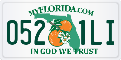 FL license plate 0521LI