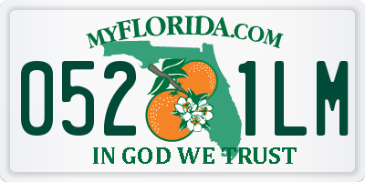 FL license plate 0521LM