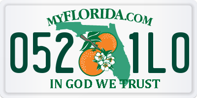 FL license plate 0521LO