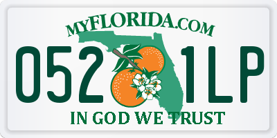 FL license plate 0521LP