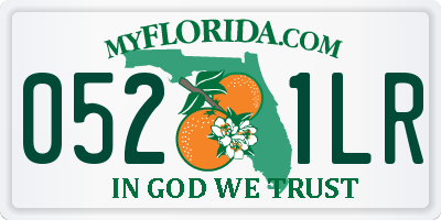FL license plate 0521LR