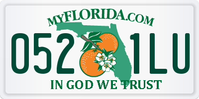 FL license plate 0521LU