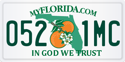 FL license plate 0521MC