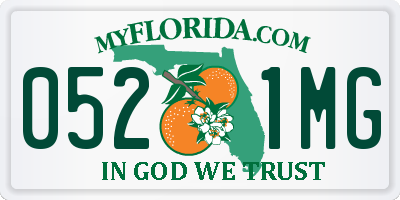 FL license plate 0521MG