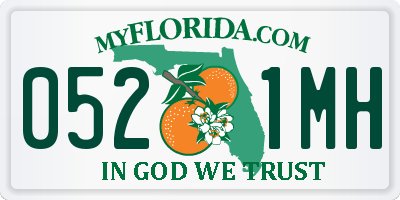 FL license plate 0521MH