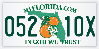 FL license plate 0521OX