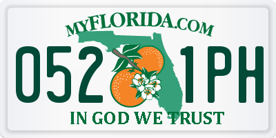 FL license plate 0521PH