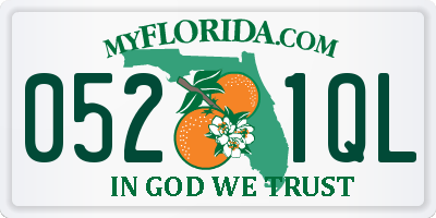 FL license plate 0521QL