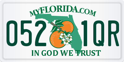 FL license plate 0521QR