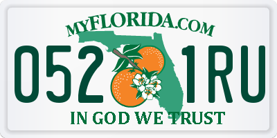 FL license plate 0521RU