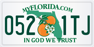 FL license plate 0521TJ