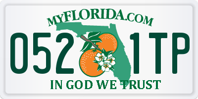 FL license plate 0521TP