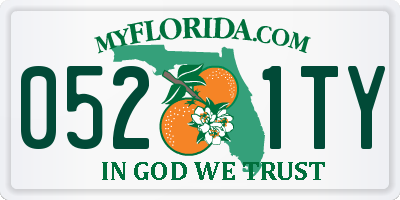 FL license plate 0521TY