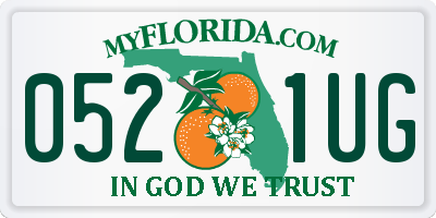 FL license plate 0521UG