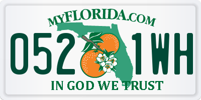 FL license plate 0521WH