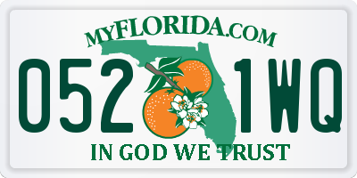 FL license plate 0521WQ