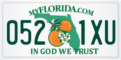 FL license plate 0521XU