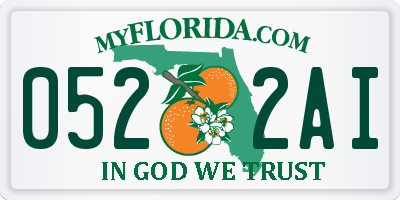 FL license plate 0522AI