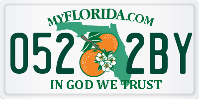 FL license plate 0522BY