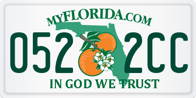 FL license plate 0522CC