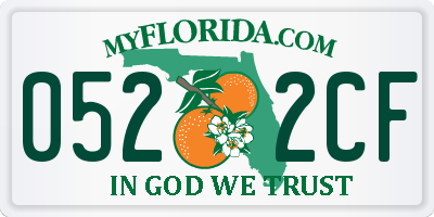 FL license plate 0522CF